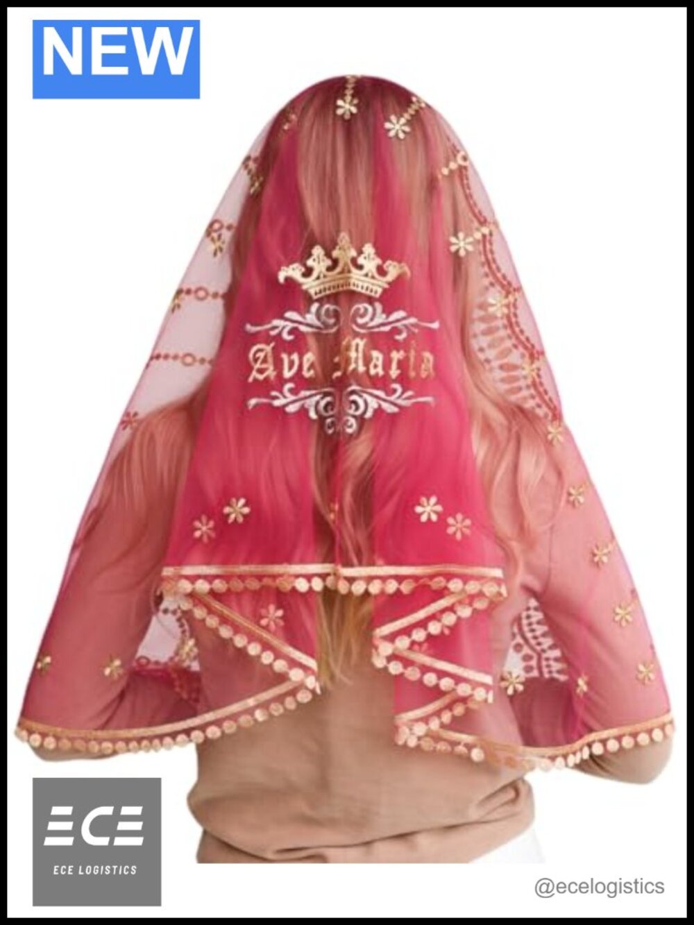 Catholic Mantilla Lace Veil Church Chapel Mass Head Covering Long